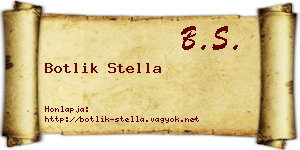 Botlik Stella névjegykártya